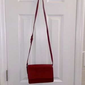 LOFT Maroon Red Crossbody Bag